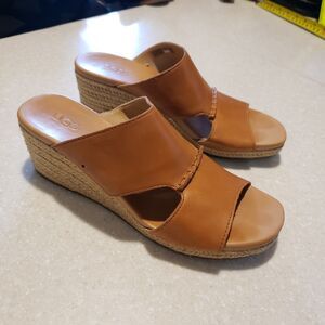Ugg Eirene Wedge Sandal Espadrille with Jute wrap Midsole US Women's Size 8.5